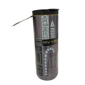 Starbucks New York City Skyline Tumbler - Black and Gray with lid. New with tags